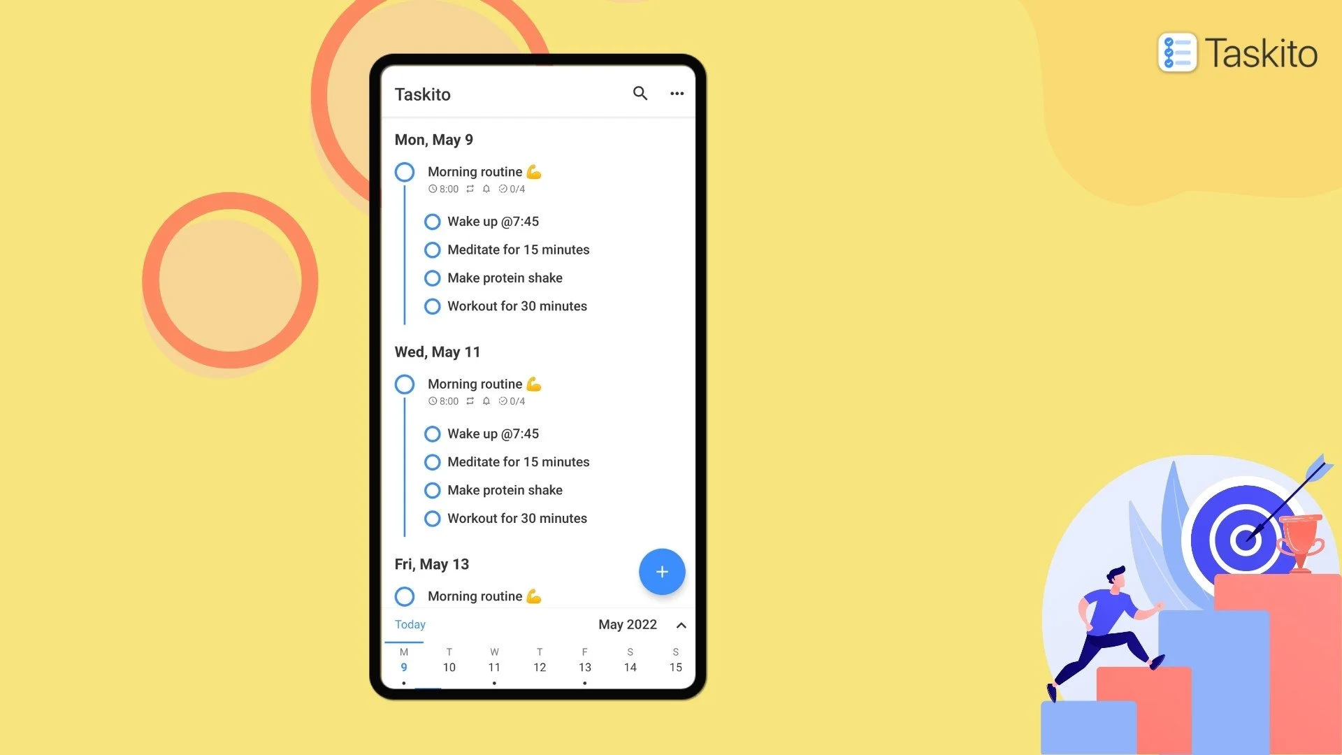 Daily tasks integrated in Timeline