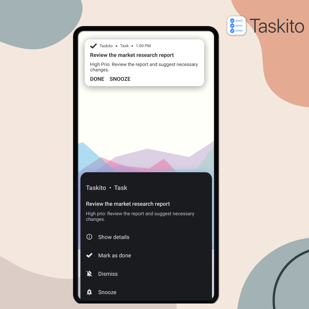 Taskito: An example of full screen notification