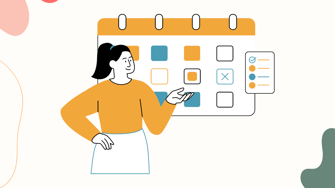 Time blocking example with scheduled tasks