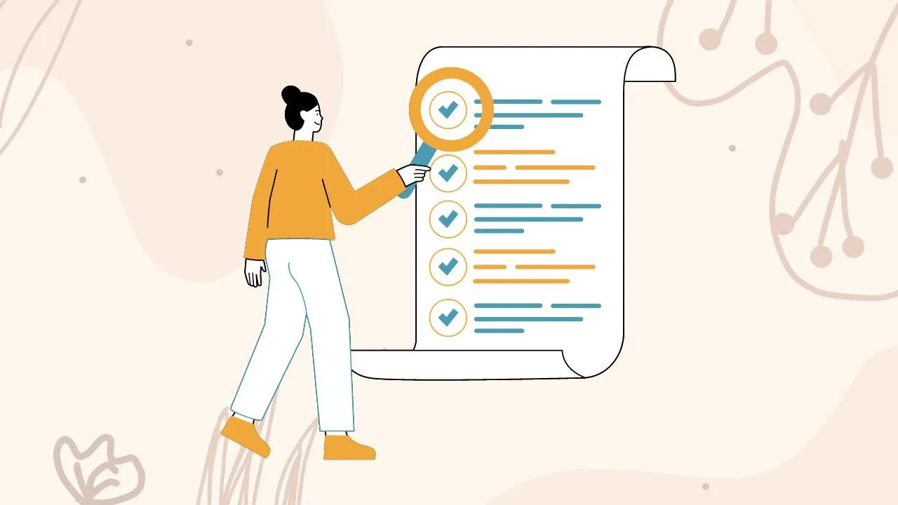 Daily checklist for progress tracking