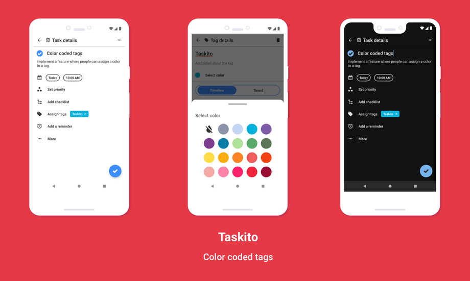 Introducing color coded tags
