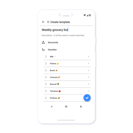 Grocery To-Do List Template with Taskito